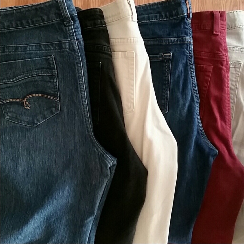 6 pairs of size 14 jeans.